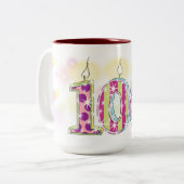 100誕生日「毎日お祈りを」 ツートーンマグカップ (正面左)