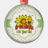 100誕生日- 100歳で信じられない メタルオーナメント (正面)