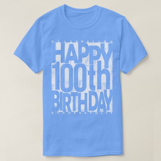 100誕生日 Tシャツ (デザイン正面)