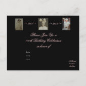 100誕生祝い インビテーションポストカード (裏面)