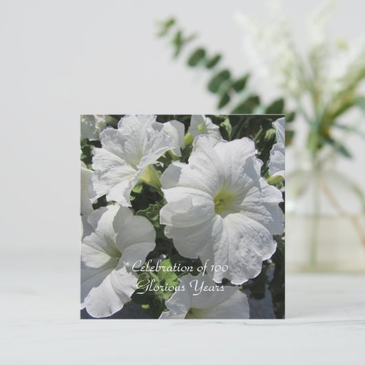 100誕生祝い 招待状 (スタンド正面)