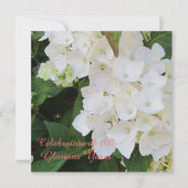 100誕生祝い 招待状 (正面)