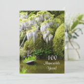 100重大な年か誕生日のお祝い自然 招待状 (スタンド正面)