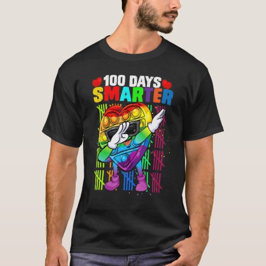 100頭が切れる日ダビングFidget玩具100日のSc Tシャツ (正面)
