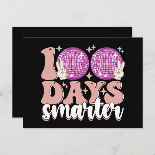 100頭が切れる日ディスコボール100日目 ポストカード (正面/裏面)