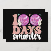 100頭が切れる日ディスコボール100日目 招待状 (正面/裏面)