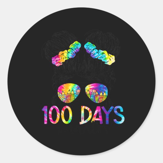 100頭が切れる日ハッピースクールMessy Buの100日 ラウンドシール (正面)