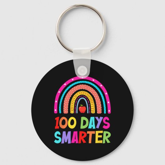 100頭が切れる日レインボーハッピー100日目 キーホルダー (正面)