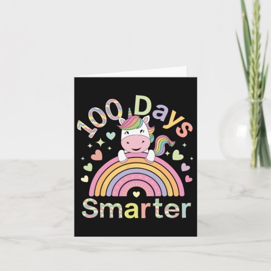 100頭が切れる日レインボーユニコーン100th Day of Scho カード (正面)