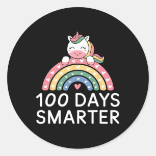 100頭が切れる日レインボーユニコーン100th Day of Scho ラウンドシール