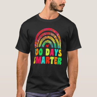 100頭が切れる日レインボー100th Day of 教えSchool Tシャツ