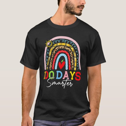 100頭が切れる日レオパレボーレインボー100th Day Of Scho Tシャツ (正面)