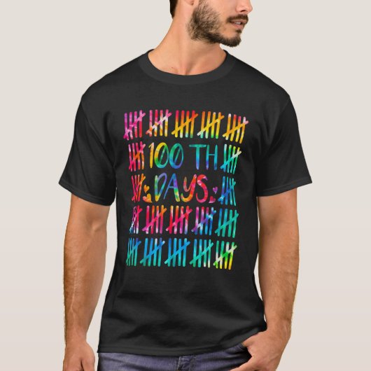 100頭が切れる日数100日目 Tシャツ (正面)
