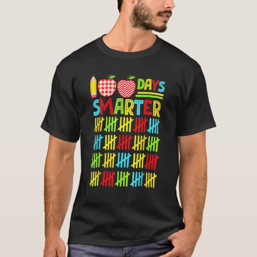 100頭が切れる日楽しい100日目 Tシャツ (正面)