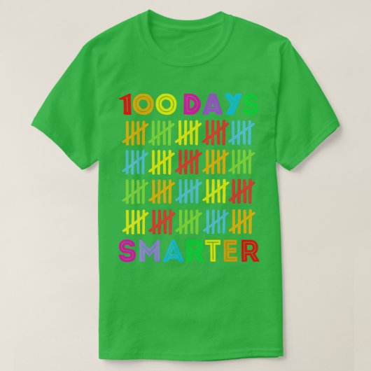 100頭が切れる日楽しい100日目 Tシャツ (デザイン正面)