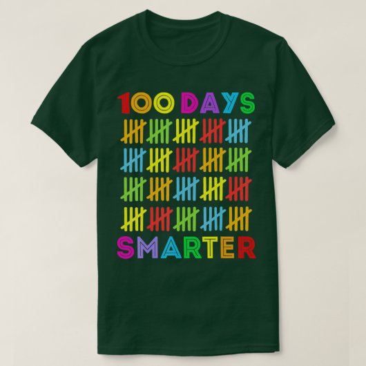 100頭が切れる日楽しい100日目 Tシャツ (デザイン正面)