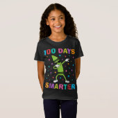 100頭が切れる日100日おもしろい Tシャツ (正面フル)