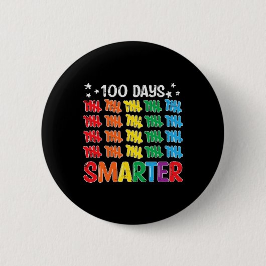 100頭が切れる日100th Day Of School先生 缶バッジ (正面)