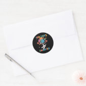 100頭が切れる日100th Day Of School Kids Astronau ラウンドシール (封筒)