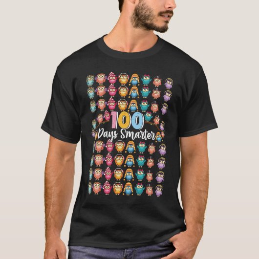100頭が切れる日100th Day Of School Owl Kids & T Tシャツ (正面)