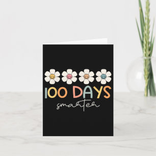 100頭が切れる日Groovy 100th Day Of School Girl T カード