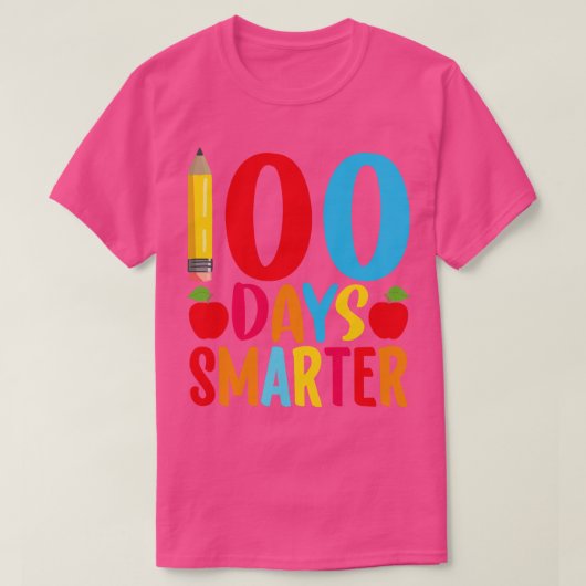 100頭が切れる日Happy 100日Prek 100日O Tシャツ (デザイン正面)