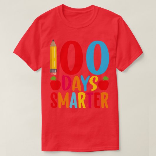 100頭が切れる日Happy 100日Prek 100日O Tシャツ (デザイン正面)