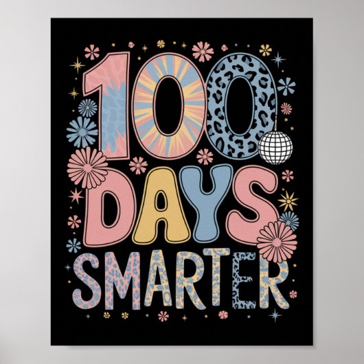 100頭が切れる日Happy 100th Day Of School Kids Bo ポスター (正面)