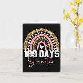 100頭が切れる日Happy 100th Day Of School Rainbow カード (黄色い花)