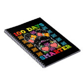 100頭が切れる日Messy Bun 100th Day of School ノートブック (右側)