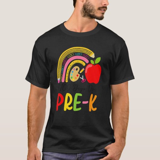 100頭が切れる日Pre-K Happy 100Th Day Of School P Tシャツ (正面)