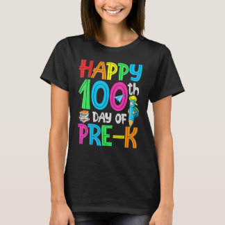 100頭が切れる日Pre K Happy 100Th Day Of School P Tシャツ