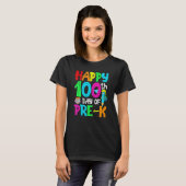 100頭が切れる日Pre-K Happy 100Th Day Of School P Tシャツ (正面フル)