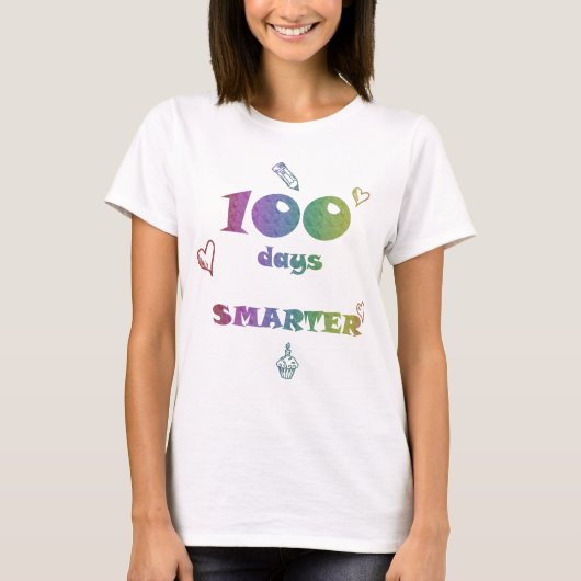 100頭が切れる日Tシャツ – 100用お祝いTシャツ Tシャツ (正面)