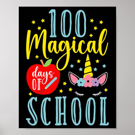 100魔法の日の学校の魔法のユニコーン恋人 ポスター (正面)