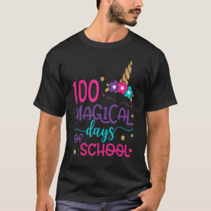 100魔法の日ズオブスクールユニコーン顔先生St Tシャツ