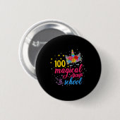100魔法の日ユニコーン子供の衣装100日目 缶バッジ (正面&裏面)