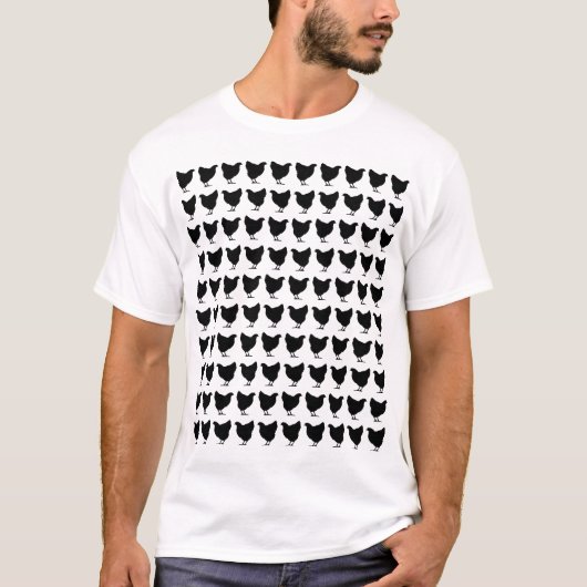 100鶏 – 黒 Tシャツ (正面)