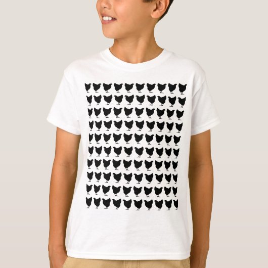 100鶏 – 黒 Tシャツ (正面)