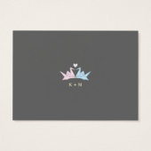 1000のぶら下がった折り紙紙ク結婚レーン(灰色) (裏面)