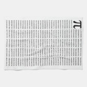 1000の最初の桁のPi番号 |数学記号 キッチンタオル (横)