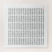 1000の最初の桁のPi番号 |数学記号 ジグソーパズル (横)