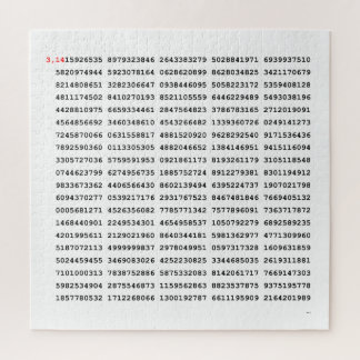 1000の最初の桁のPi番号 |数学記号 ジグソーパズル