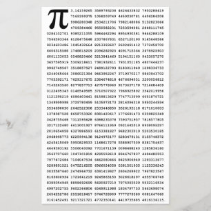 1000の最初の桁のPi番号 数学記号 チラシ