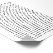 1000の最初の桁のPi番号 |数学記号 ポスター (角)