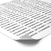 1000の最初の桁のPi番号 |数学記号 ポスター (角)