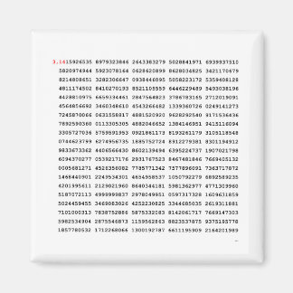 1000の最初の桁のPi番号 |数学記号 マグネット