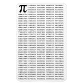 1000の最初の桁のPi番号 |数学記号 マグネット (縦)