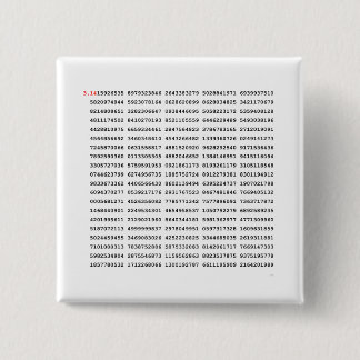 1000の最初の桁のPi番号 |数学記号 缶バッジ