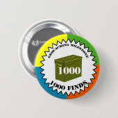 1000の発見のマイル標石ボタン 缶バッジ (正面&裏面)
